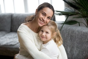 foster carer and child